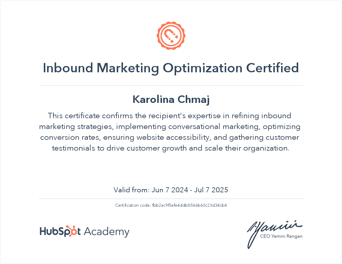 Inbound Marketing Optimization