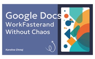 Szkolenie: Google docs