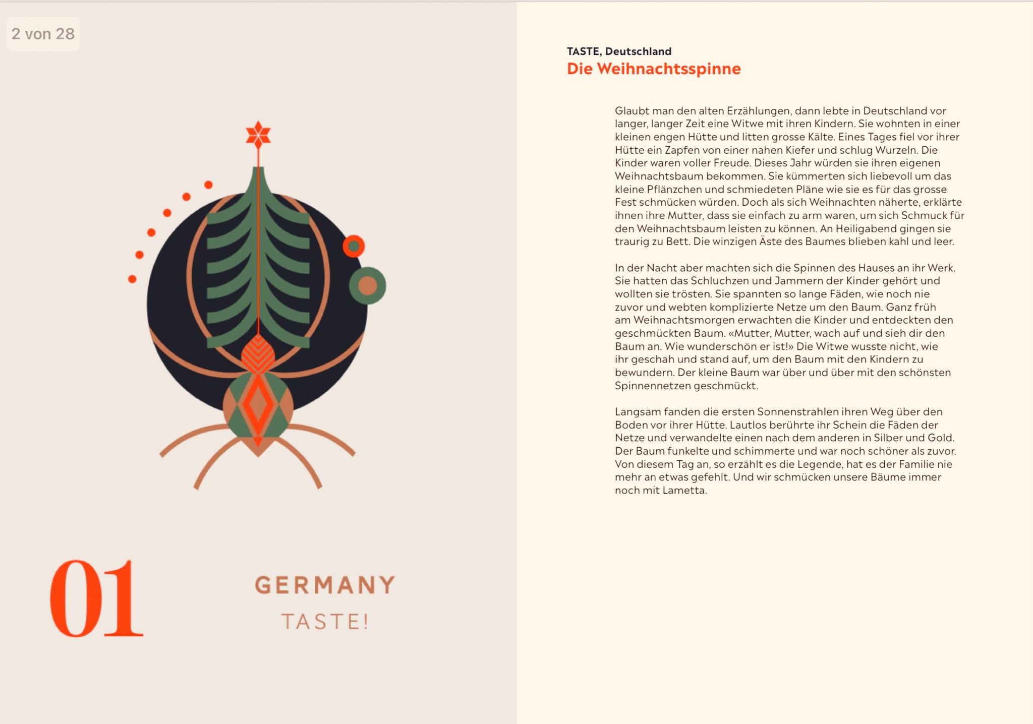 Kalendarz adwentowy, projekt po niemiecku, baza wiedzy