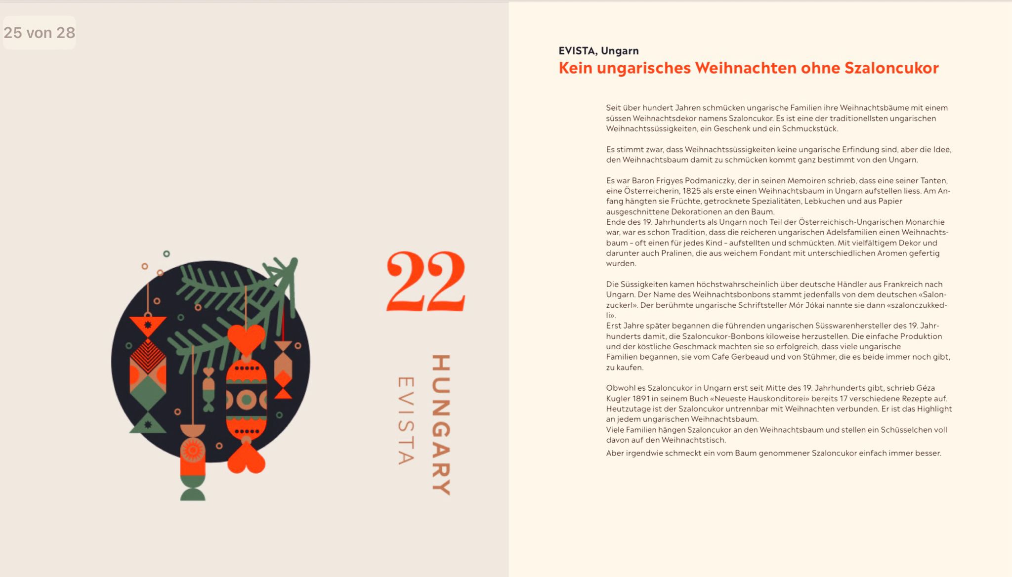 Kalendarz adwentowy, projekt po niemiecku, baza wiedzy