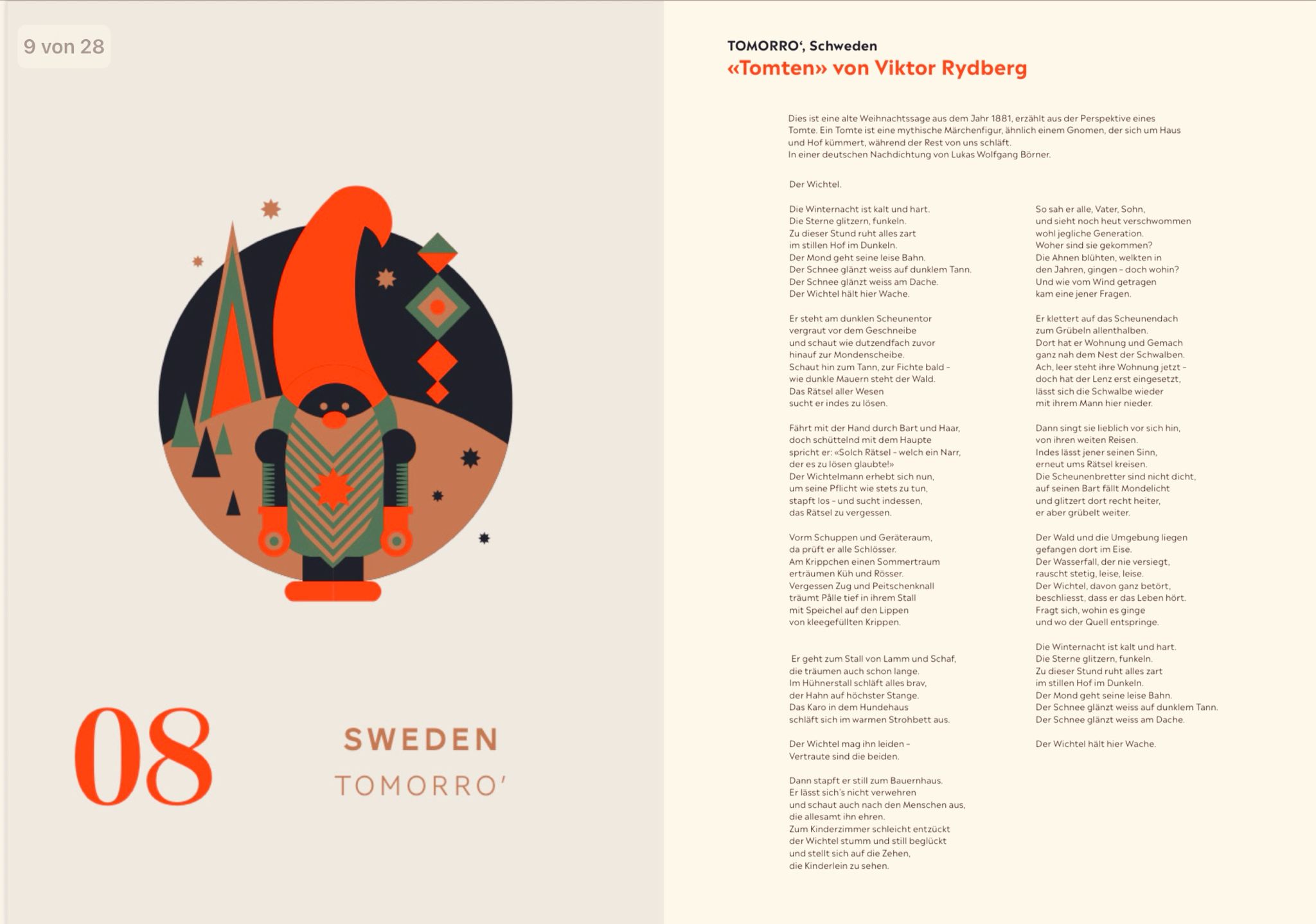 Kalendarz adwentowy 8 - Sweden