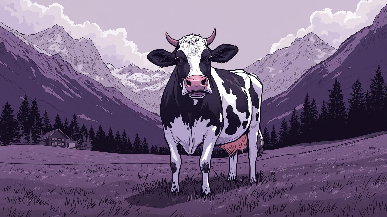 Szczęśliwa krowa ze Szwajcarii Szczęśliwa krowa ze Szwajcarii